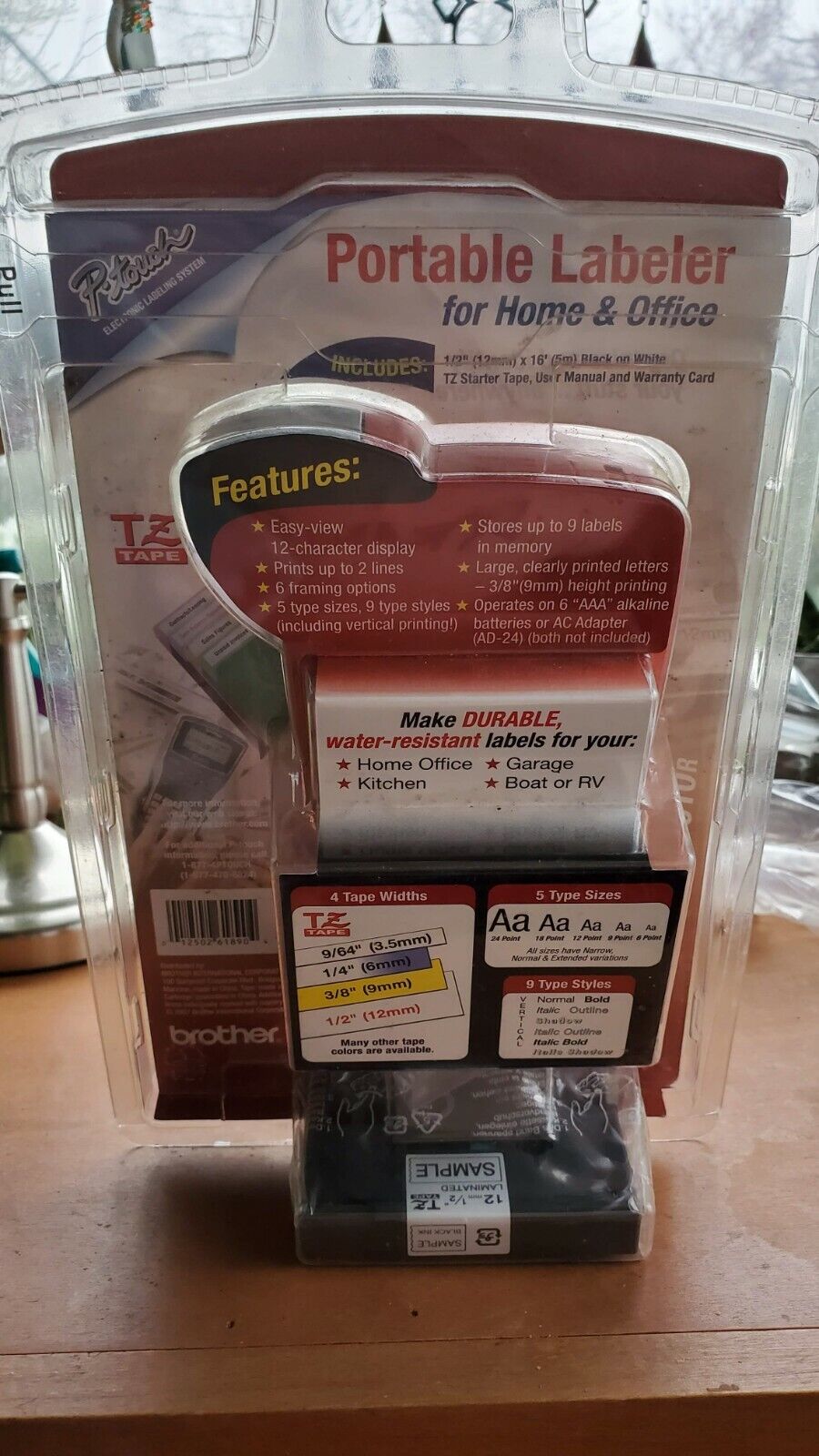 Brother Portable Labeler Label Maker Model PT-1010R Home Office New in Package thumbnail