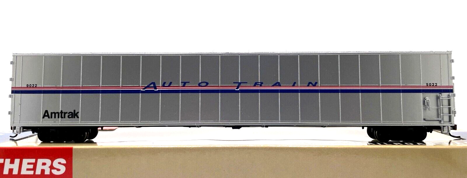 Ho Walthers 932-6222 75' Auto Train Auto Carrier Amtrak Phase 4 # 9022