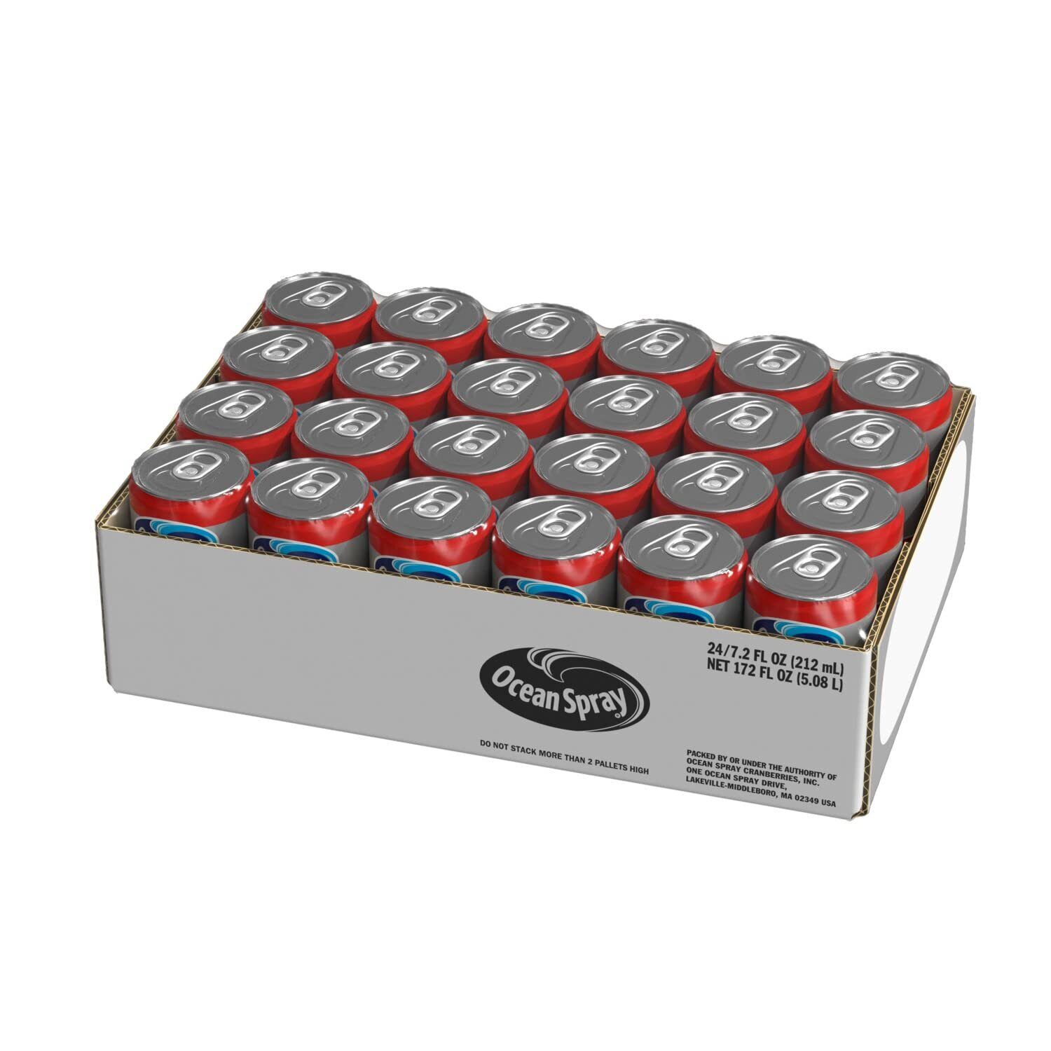Ocean Spray Cranberry Juice Cocktail  7.2 Oz Cans (Pack of 24) thumbnail