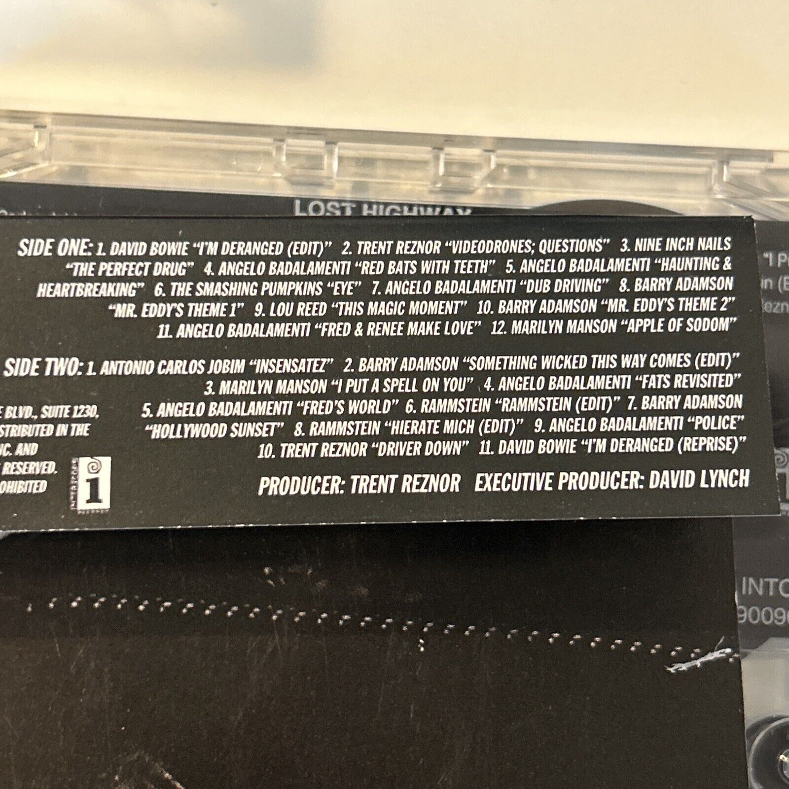 Cassette LOST HIGHWAY Soundtrack Industrial Alternative Rock 1996 David Lynch thumbnail