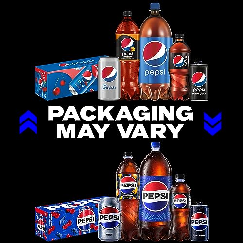 Pepsi Diet Cola Soda Pop, Zero Sugar, Zero Calorie, Sugar Free, 12 Fl Oz Cans (24 Pack) thumbnail