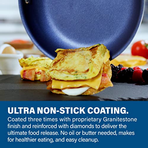 Granitestone 17 Piece Complete Nonstick Cookware Set - Includes 10 Piece Pots and Pans Set + 6 Piece Knife Set and 1 Cutting Board, 100% PFOA Free, St thumbnail