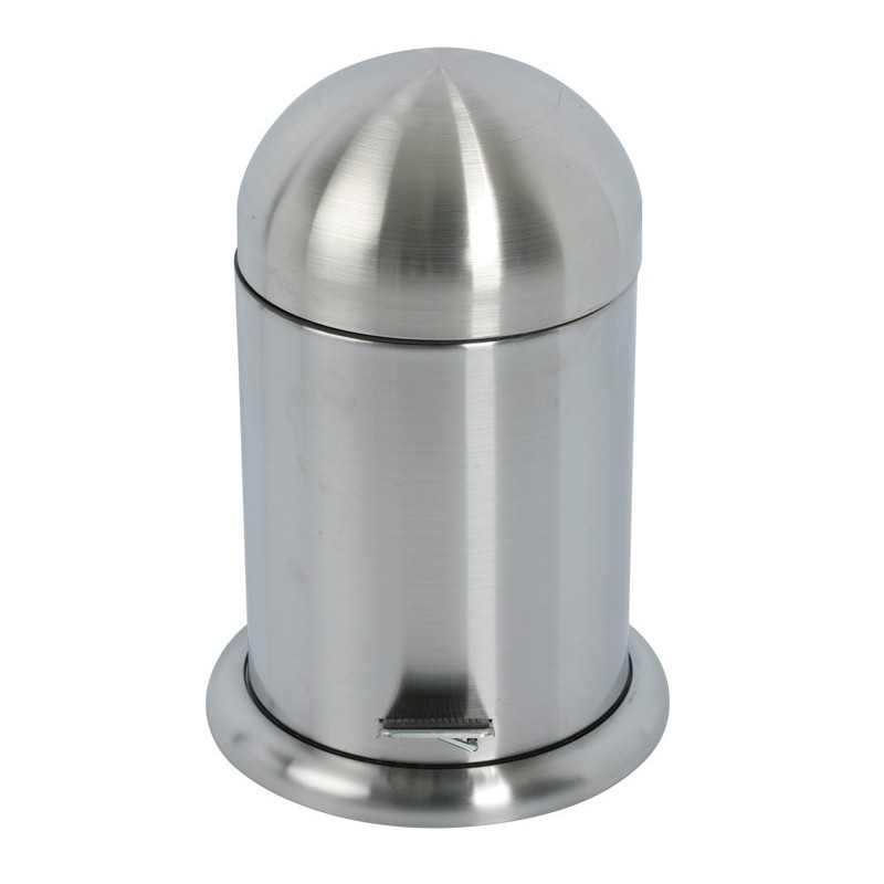 Cestino Bagno Gettacarta Rifiuti 5lt Acciaio Satinato G-3535 - Kamalu