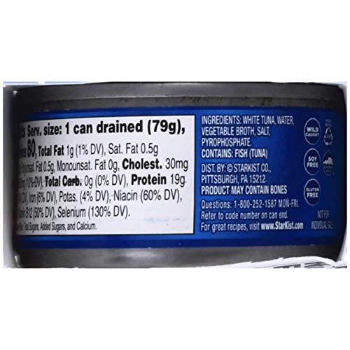 StarKist Solid White Albacore Tuna in Water, 3 Oz Cans (Pack of 24) thumbnail
