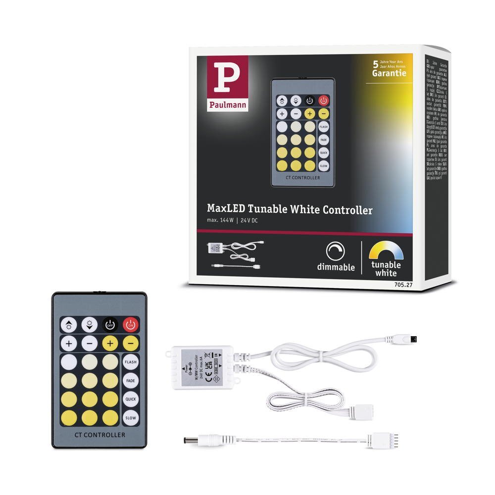Contrôleur Maxled Tornable White Incl. IT Remote DC 24V Max. 144W Blanc