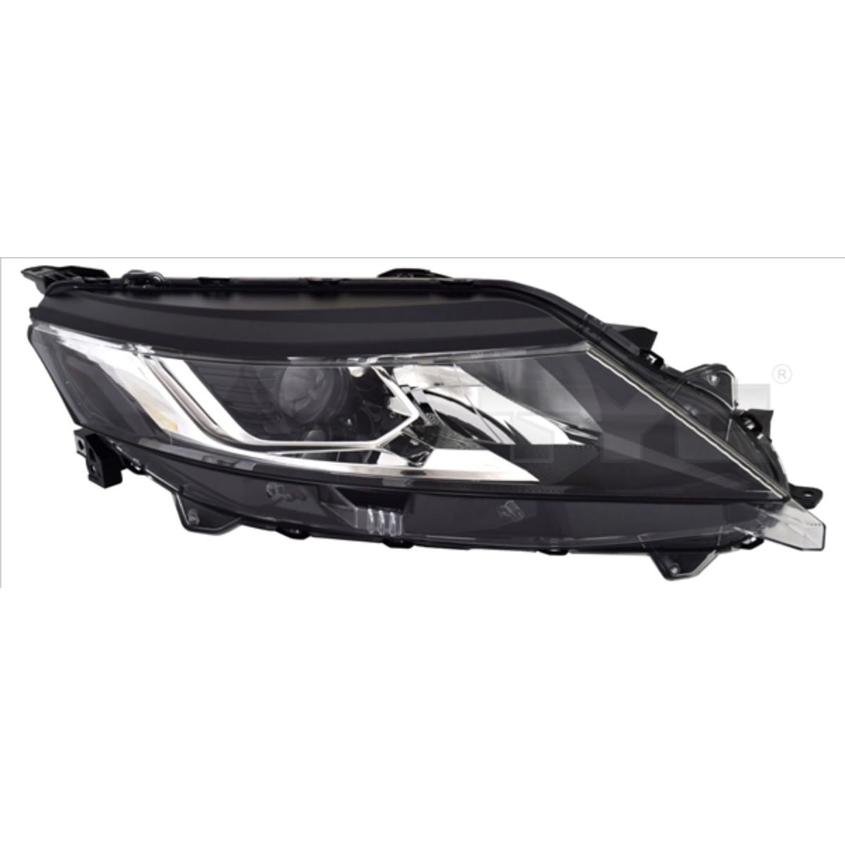TYC 20-17579-05-2 Headlights Right, H11/HB3, with Electric Motor