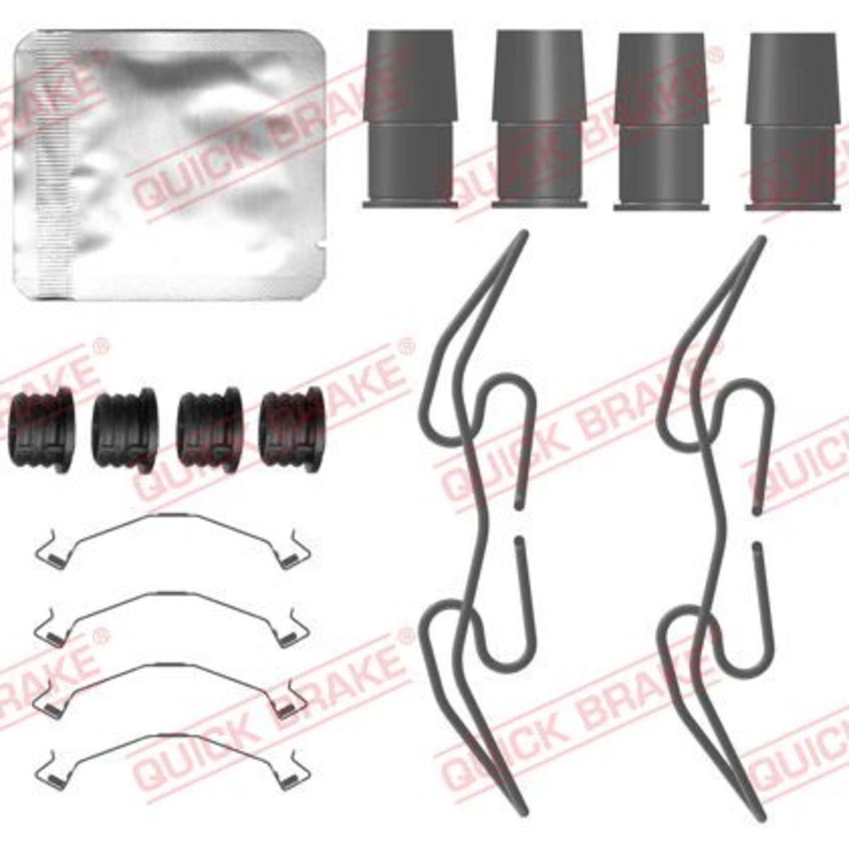 QUICK BRAKE 109-0134 Accessory Kit, Disc Brake Pads