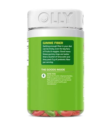 OLLY Fiber Gummy Rings 5g Prebiotic Fiber  Strawberry Watermelon (90 Ct.) thumbnail