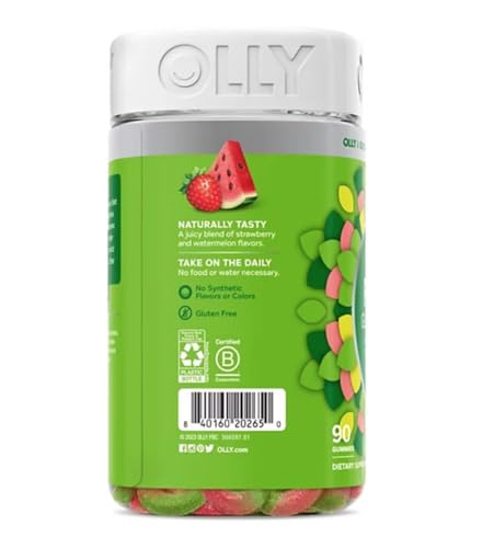OLLY Fiber Gummy Rings 5g Prebiotic Fiber  Strawberry Watermelon (90 Ct.) thumbnail