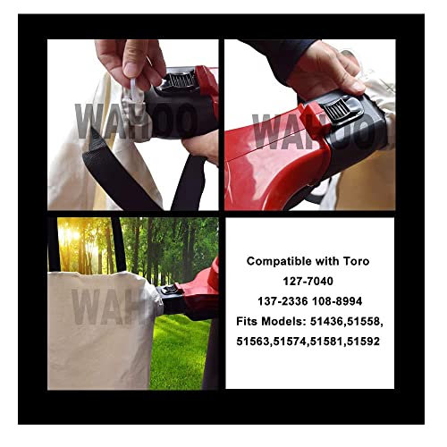 127-7040 Blower Debris Vacuum Bag for Toro Leaf Vacuum Bag, Fits 51436,51558,51563,51574,51581,51592 Replace:137-2336, 108-8994 thumbnail