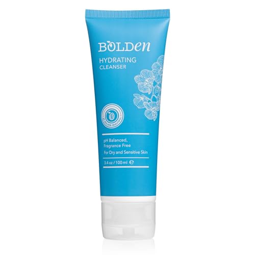 BOLDEN Hydrating Cleanser | Moisturizing Daily Face Wash for Dry  Sensitive Skin | Non-Stripping & Fragrance Free | 3.4 Fl Oz