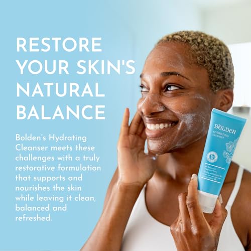BOLDEN Hydrating Cleanser | Moisturizing Daily Face Wash for Dry  Sensitive Skin | Non-Stripping & Fragrance Free | 3.4 Fl Oz thumbnail