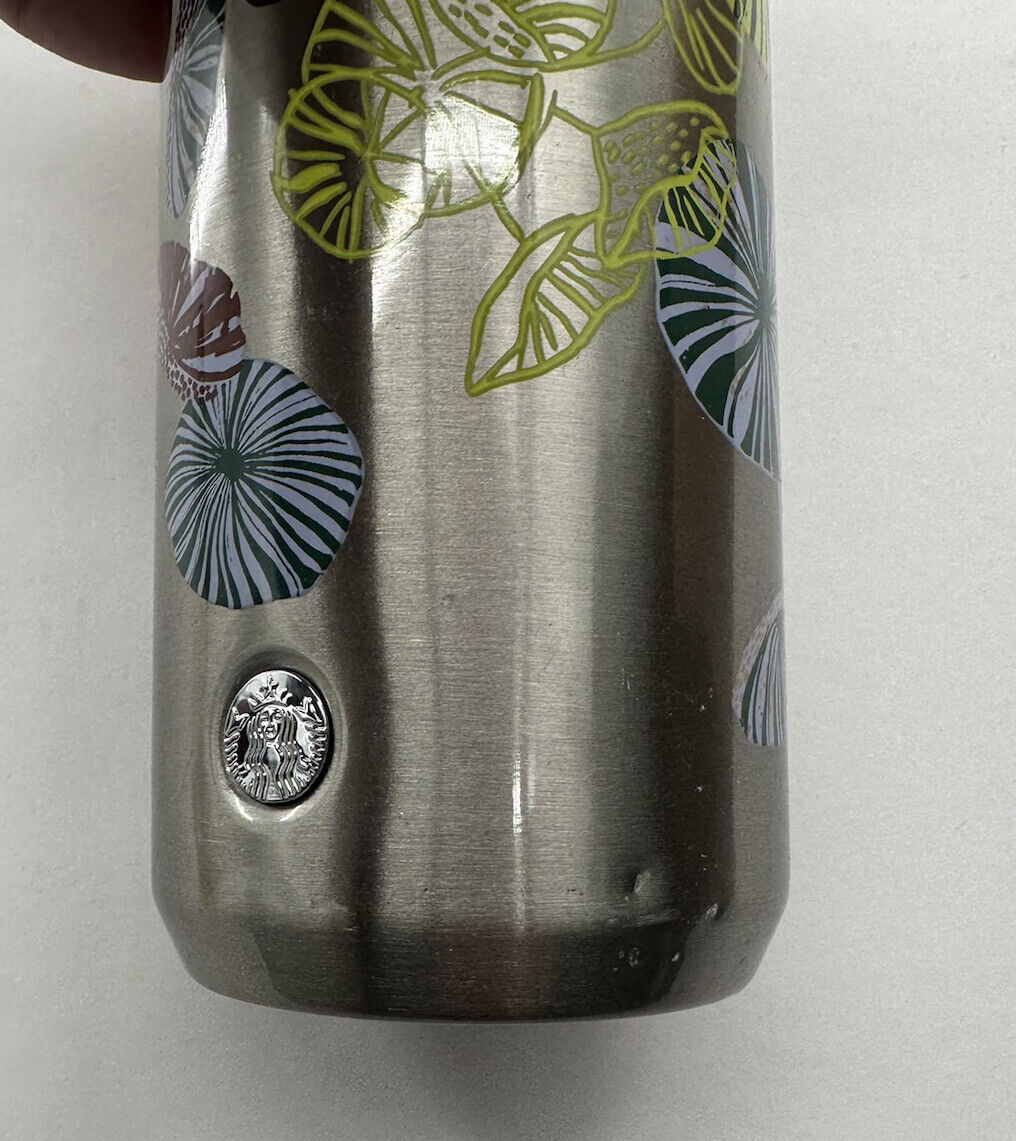 Starbucks Stainless Steel Ocean and Forest Tumbler 12 Oz RARE thumbnail