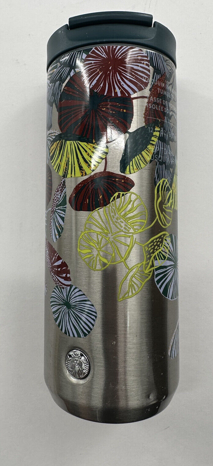Starbucks Stainless Steel Ocean and Forest Tumbler 12 Oz RARE thumbnail