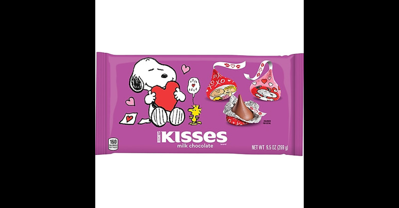 The Hershey Company, Kisses Milk Chocolate Snoopy and Friends Valentines Day Candy, 9.5 Oz (Case of 16) thumbnail