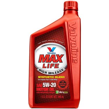 609506 1 Qt. 5W-20 Synthetic Blend Motor Oil - High Mileage with MaxLife Technology