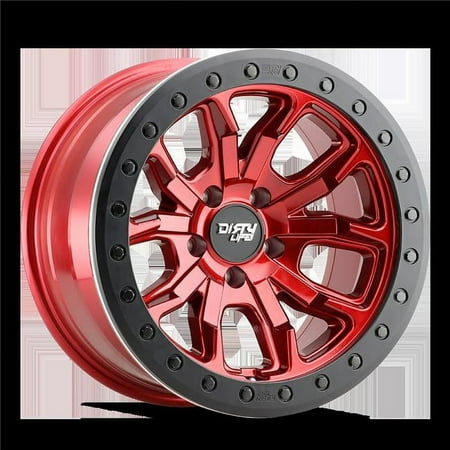 17 X 9 in. 6 X 139.7 Bolt Pattern -12 Mm Offset 106 Mm Hub 9303 DT-1 Crimson Candy Red Wheel
