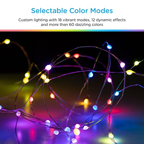 20' Wi-Fi String Fairy Lights Red/Green/Blue - Enbrighten thumbnail
