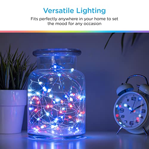20' Wi-Fi String Fairy Lights Red/Green/Blue - Enbrighten thumbnail