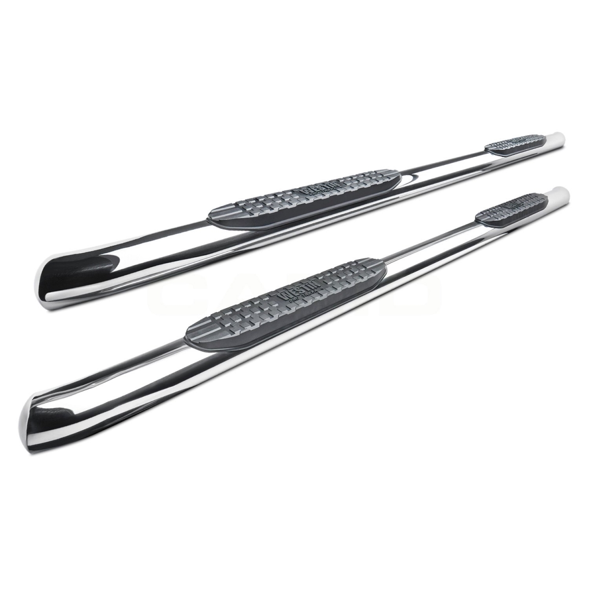 21-23310 4 in. Pro Traxx Polished Oval Tube Step Bars for 2007-2016 Wrangler 2Dr