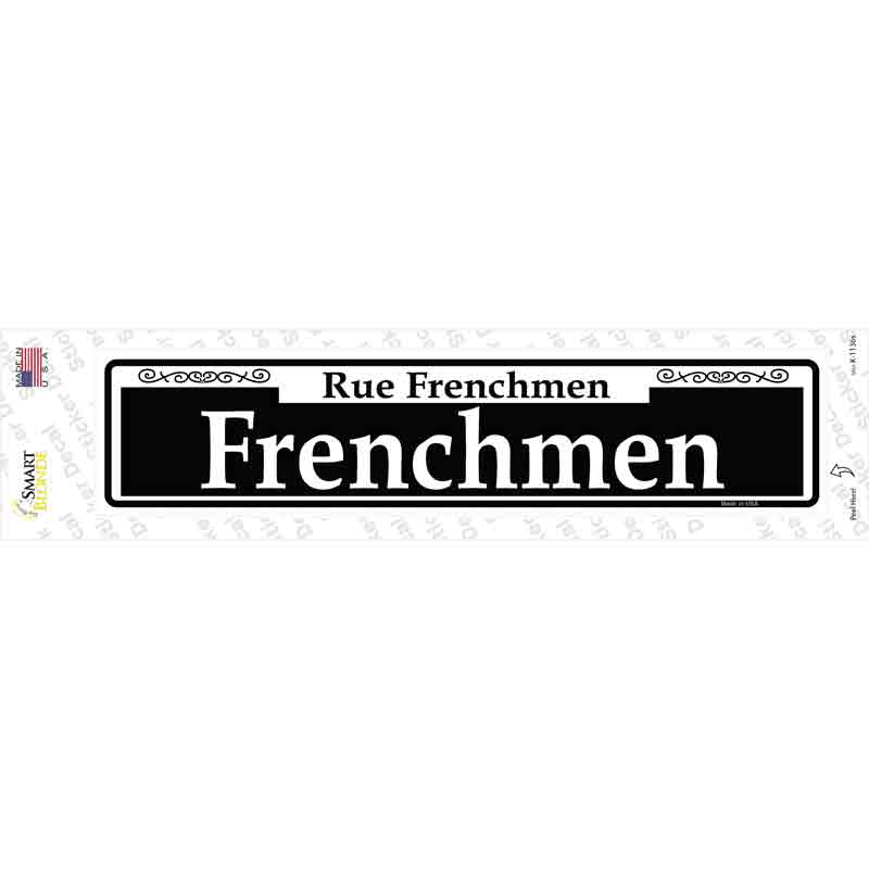 K-1136s Frenchmen Novelty Narrow Rectangle Decal Sticker