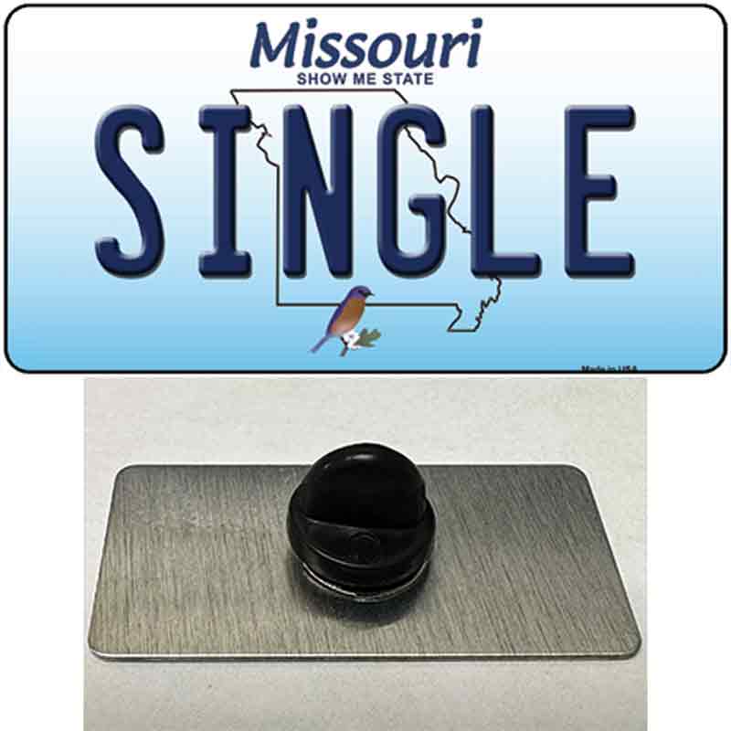PIN-LP-10277 1.5 X 0.75 in. Single Missouri Novelty Rectangle Metal Hat Pin