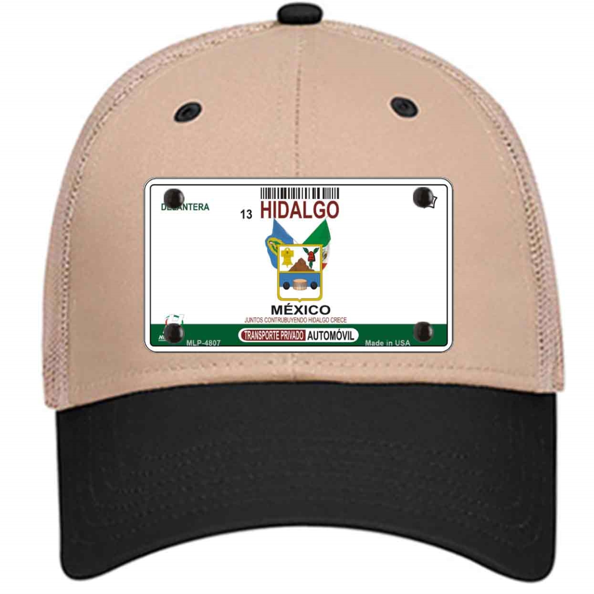 HAT-MLP-4807 4 X 2.2 in. Hidalgo Mexico Novelty License Plate Hat