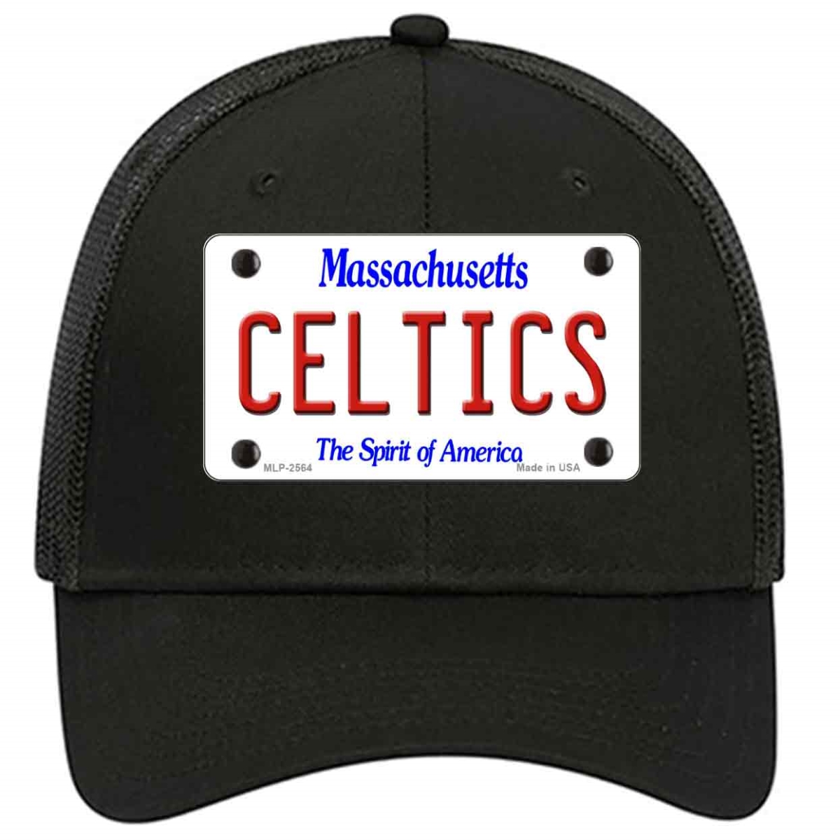HAT-MLP-2564 4 X 2.2 in. Celtics Massachusetts State Novelty License Plate Hat