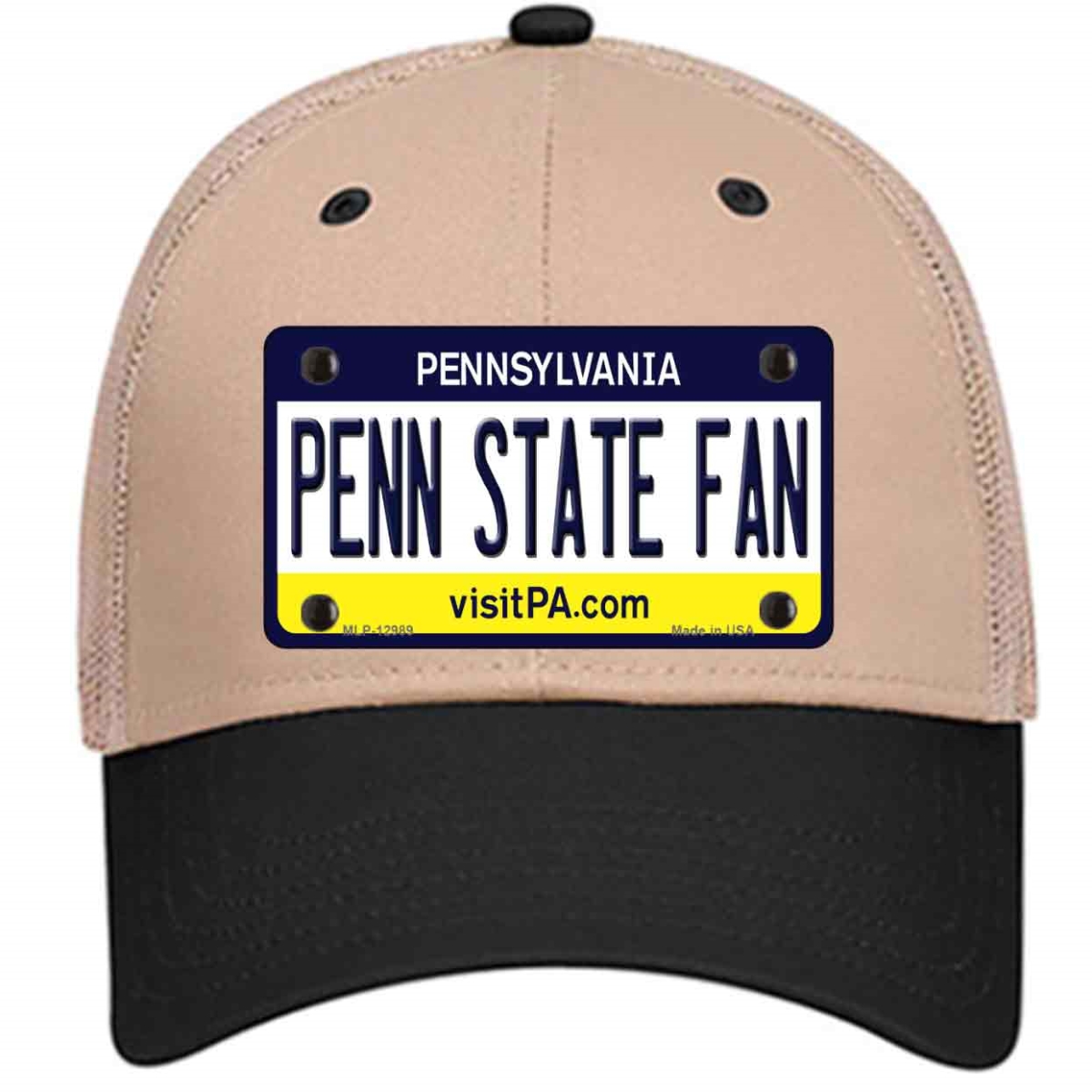 HAT-MLP-12989 4 X 2.2 in. Penn State Fan Novelty License Plate Hat