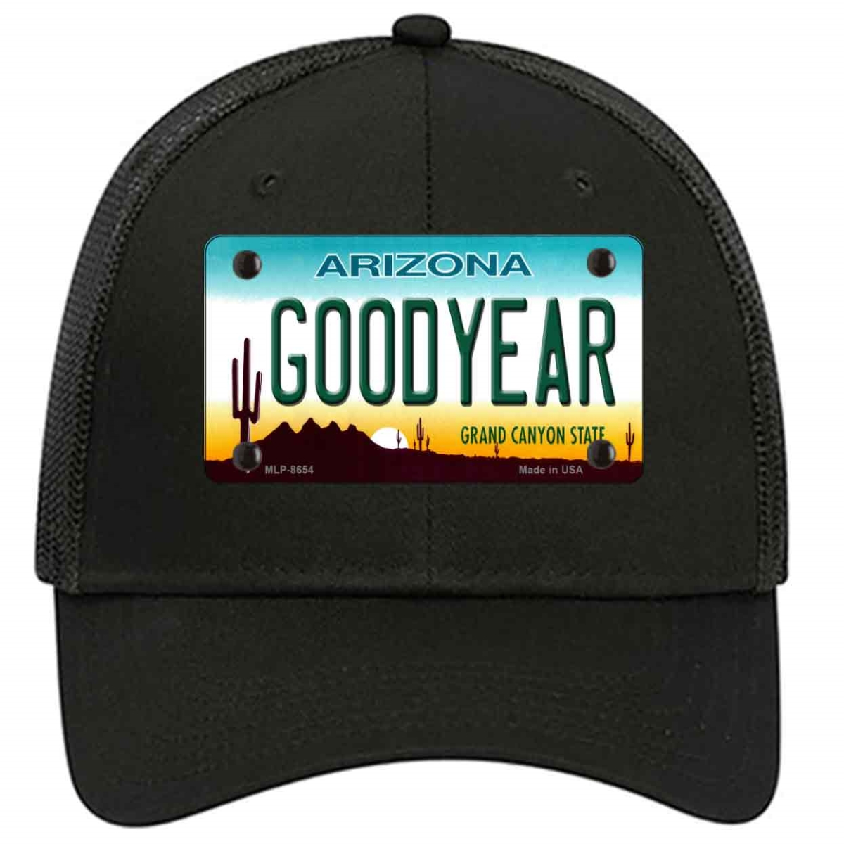 HAT-MLP-8654 4 X 2.2 in. Goodyear Arizona Novelty License Plate Hat