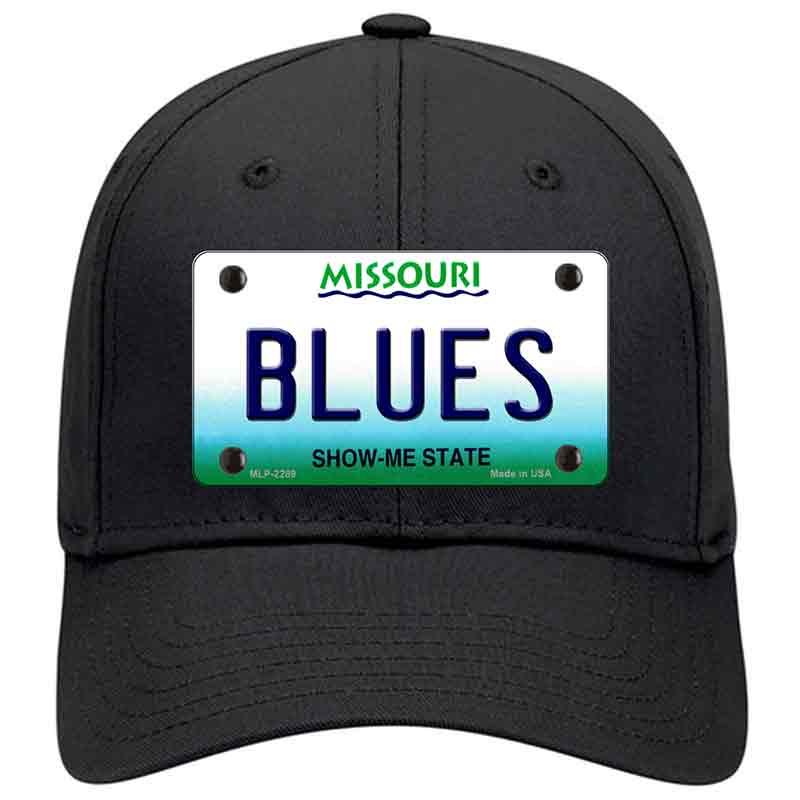 HAT-MLP-2289 4 X 2.2 in. Blues Missouri State Novelty License Plate Hat