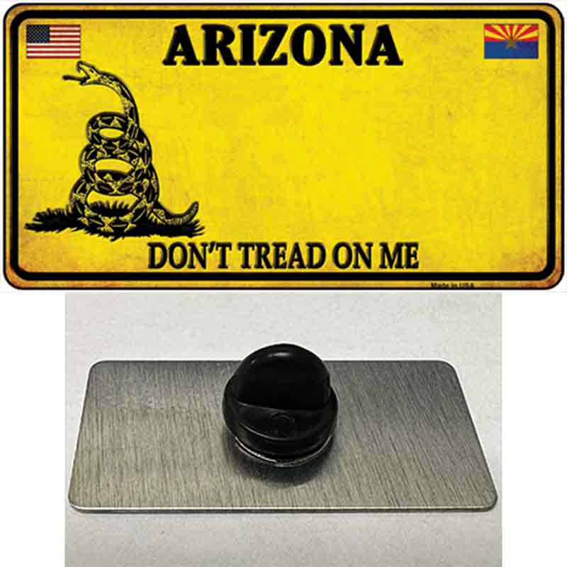 PIN-LP-8835 1.5 X 0.75 in. Arizona Dont Tread on Me Novelty Rectangle Metal Hat Pin