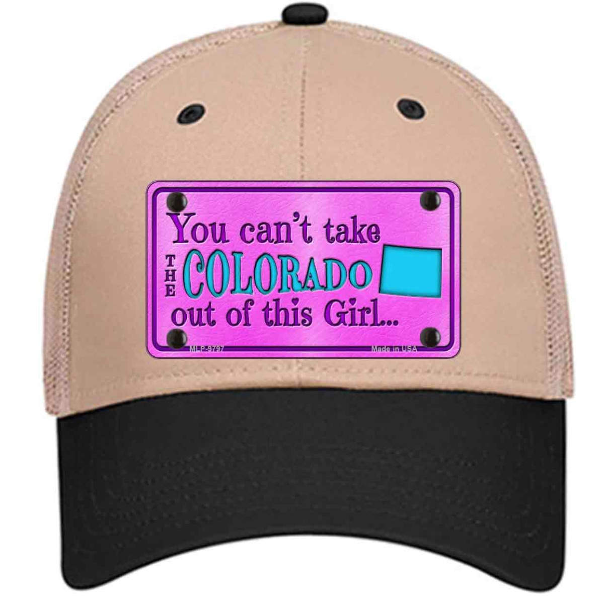HAT-MLP-9797 4 X 2.2 in. Colorado Girl Novelty License Plate Hat