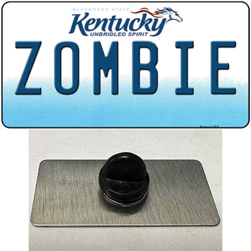 PIN-LP-6755 1.5 X 0.75 in. Zombie Kentucky Novelty Rectangle Metal Hat Pin