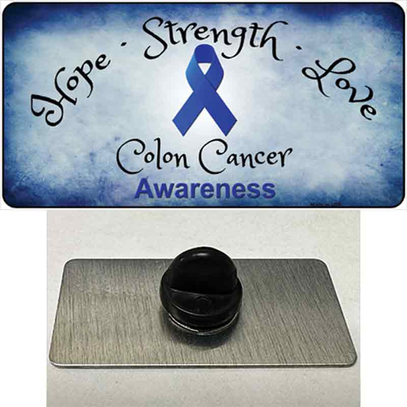 PIN-LP-8306 1.5 X 0.75 in. Colon Cancer Ribbon Novelty Rectangle Metal Hat Pin
