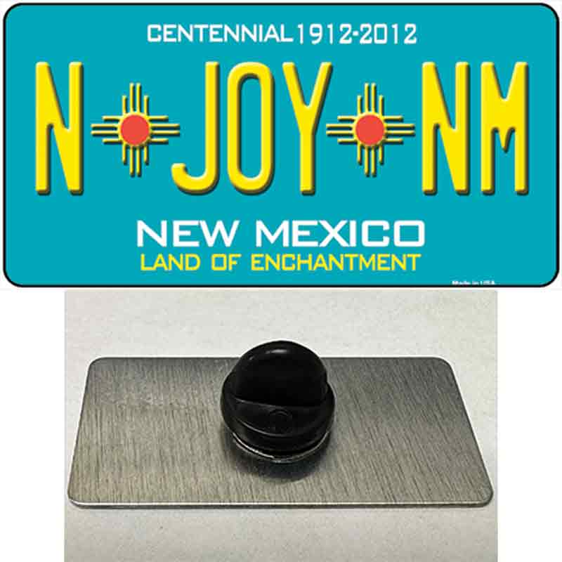 PIN-LP-6678 1.5 X 0.75 in. N Joy   Mexico Novelty Rectangle Metal Hat Pin