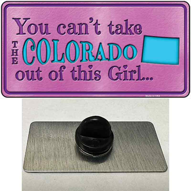 PIN-LP-9797 1.5 X 0.75 in. Colorado Girl Novelty Rectangle Metal Hat Pin