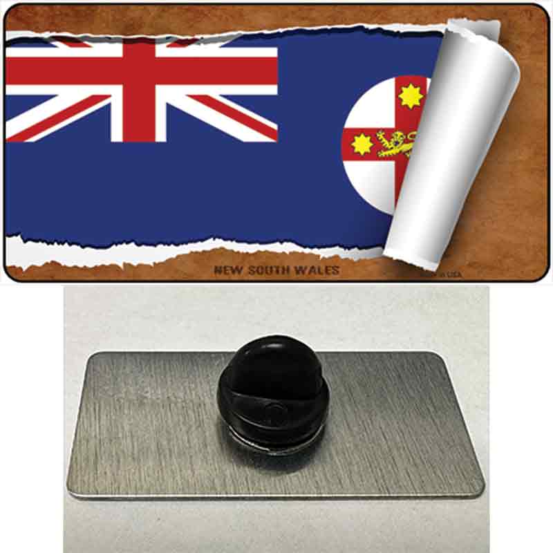 PIN-LP-9335 1.5 X 0.75 in. South Wales Flag Scroll Novelty Rectangle Metal Hat Pin