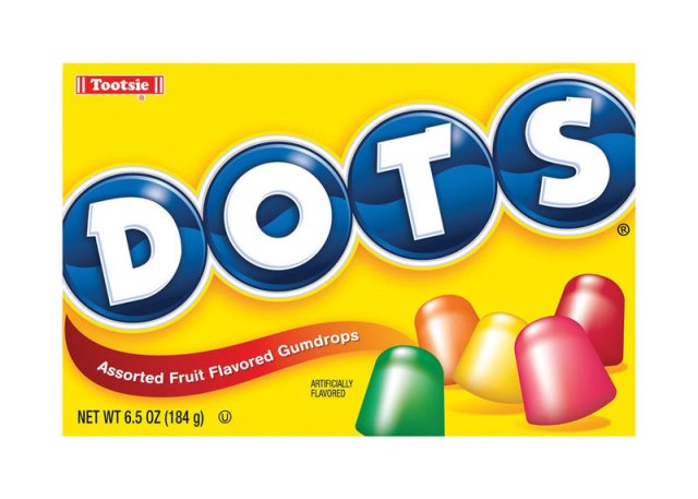 87000 6.5 Oz Tootsie Dots Candy Assorted Fruit Flavored Gumdrops- Pack of 12