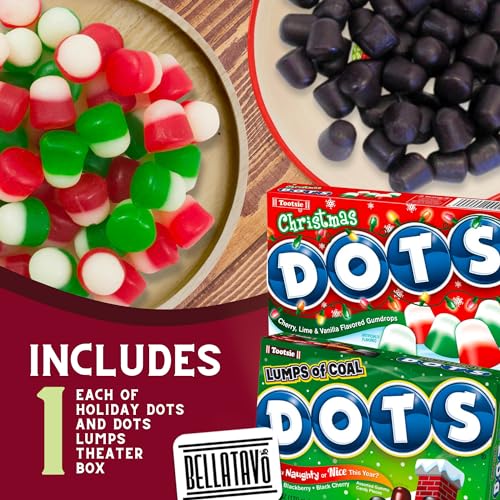 Gummy Chewy Candy Bundle. Includes One of Each 6 Oz Box of Tootsie Rolls Holiday Dots and Tootsie Dots Lumps Movie Theater Candy. Gluten Free Christma thumbnail