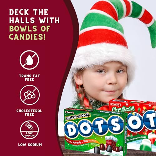 Gummy Chewy Candy Bundle. Includes One of Each 6 Oz Box of Tootsie Rolls Holiday Dots and Tootsie Dots Lumps Movie Theater Candy. Gluten Free Christma thumbnail