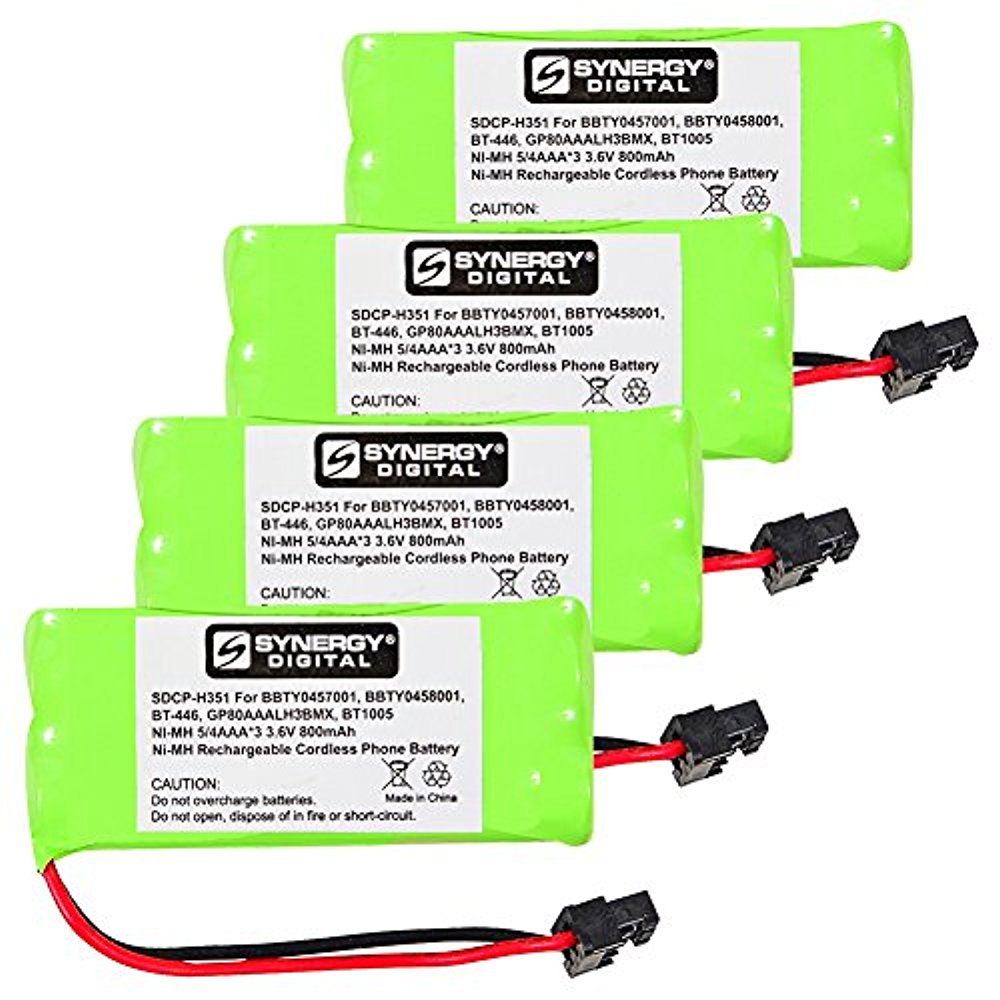 Uniden BT-1021 Cordless Phone Battery Combo-Pack Includes: 4 X SDCP-H351 Batteries