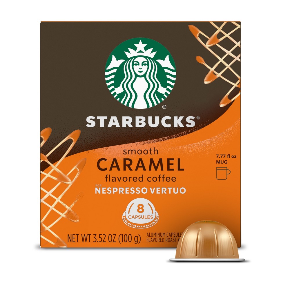 Starbucks by Nespresso Vertuo Line Smooth Caramel Light Roast Coffee Pods - 8ct