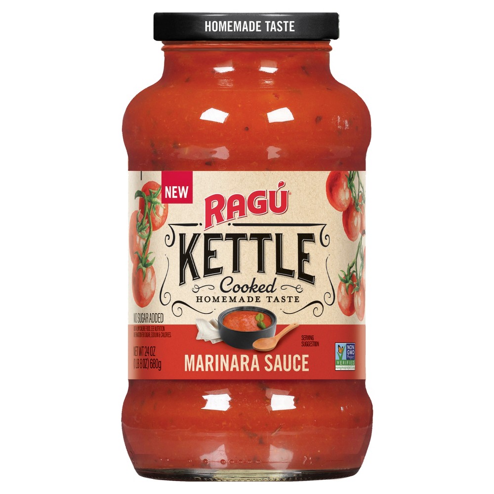 Ragu Kettle Cooked Marinara Pasta Sauce - 24oz