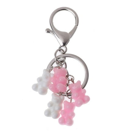 Cute Bag Pendant Charm Gift for Women Gummy Multicolor Jewelry Key Chain Fashion Accessories Key Ring D