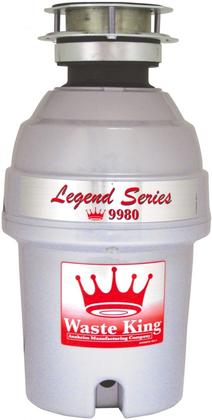 Waste King Legend Series 1 HP Continuous Feed Garbage Disposal with Power Cord - (9980)