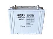 Group 24 Gel Type Battery 12V 75Ah for Challenger 2540 Extra Wide Power Chair