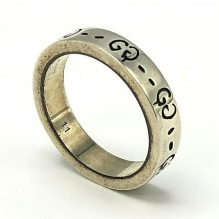 Pre-Owned GUCCI Gucci Ghost Silver Ring 11 477339 J8400 0701 Ag925 (Good)