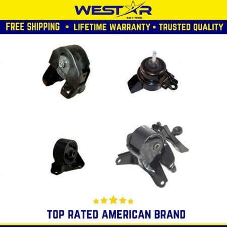 Engine Motor & Trans Mount 4PCS Set Compatible for 2007-2012 KIA Rondo 2.4L Replaces 9323 9335 9342 9311