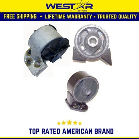 Engine Mount 3PCS Set Compatible for 2003-2005 Hyundai Accent 1.6L Compatible for Auto Trans Replaces 9253 8940 9254